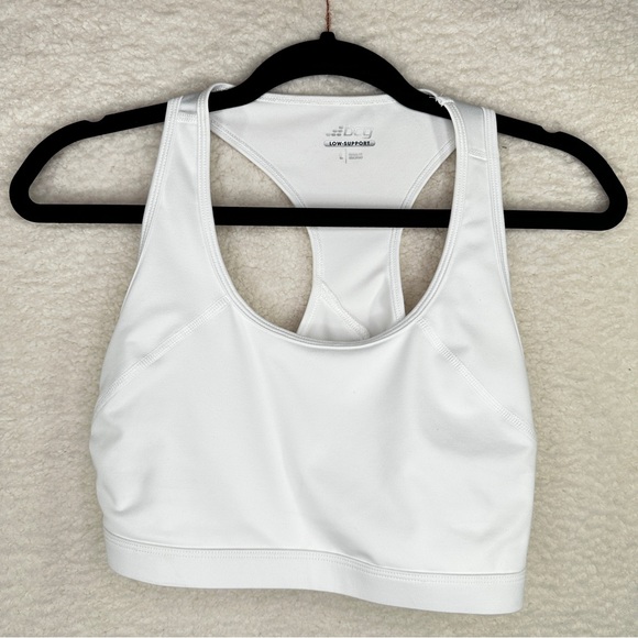 bcg Other - bcg‎ White Racerback Sports Bra Moisture-Wicking Low Support Super Soft Large
